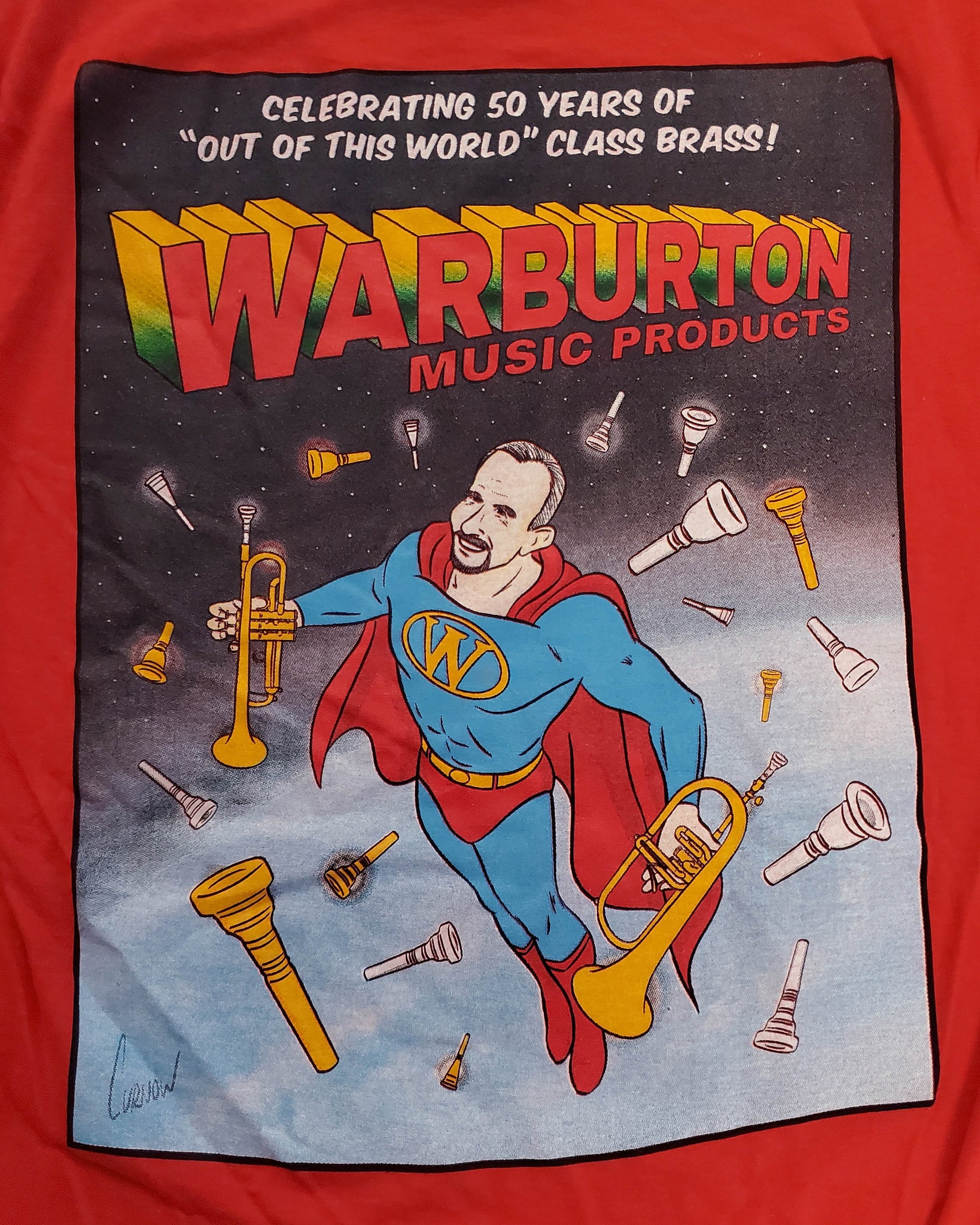 T-Shirt - Super Terry - Red – Warburton Music Products